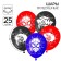 Airy ball "Pow", 12 inch, latex, 25 pieces, spider-person