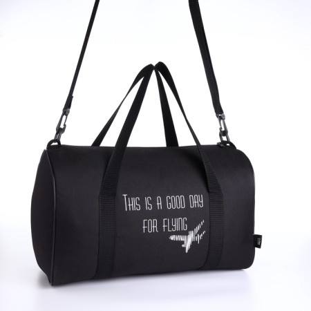 Road bag, textura, small size, black color-1