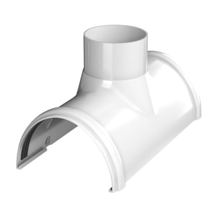 Funnel of the gutter techniconol PVC White-1