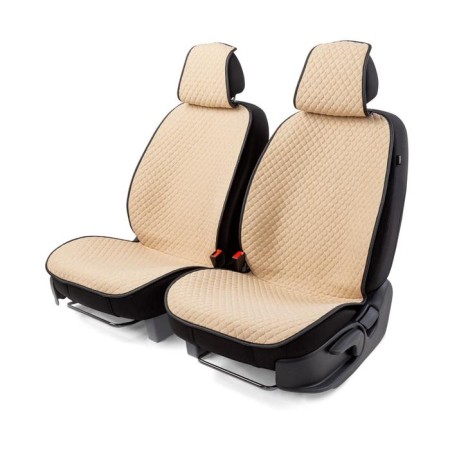 Front seats Car Performance, 2 pcs, Fiberflax (soft flax), rhombus, beige