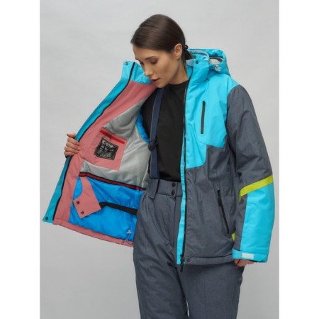 Ski suit female, size 58, blue color-6