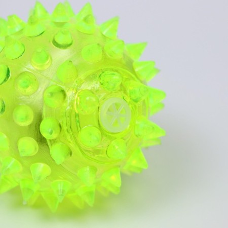 The glowing ball for dogs is medium, tpr, 5.5 cm, yellow-2