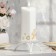 Wedding candle "Heart", 6.8x15 cm, white, home