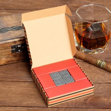 A set of stones for whiskey "True connoisseur", 4 pcs-2