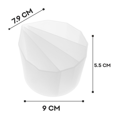 Silicone glass for fluid art, 4 sections, volume - 200 ml-2