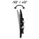 Hama 00220806 Black 19 "-48" Max.25kg wall tilt.