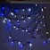 Garland “thread” 10 m with nozzles “balls 1.5 cm”, IP44, dark thread, 100 LED, glow of white and blue, blinking, 220 V