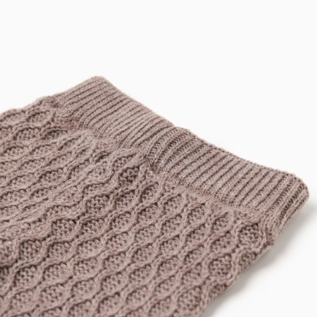 Children's knitted pants minku, coffee color, height 74-80 cm-5