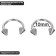 Circular in an eyebrow (piercing), spike, d = 10 mm, pair, silver color (indivisible packing 12 pairs, price per pair)