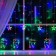 Garland "fringe" 2.4 × 0.9 m with nozzles "deer", ip20, transparent thread, 138 LED, glow of multi, 8 modes, 220 V