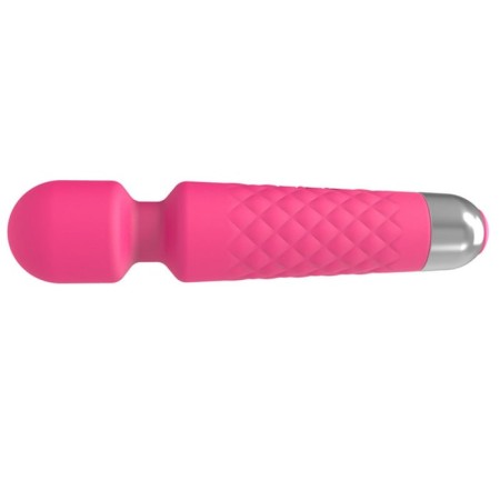 Massage vibrator, 20 frequencies, 16 modes, 20.4 × 4.2 cm, pink-1