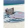 Pareo and beach rug "sea swing", d = 150 cm