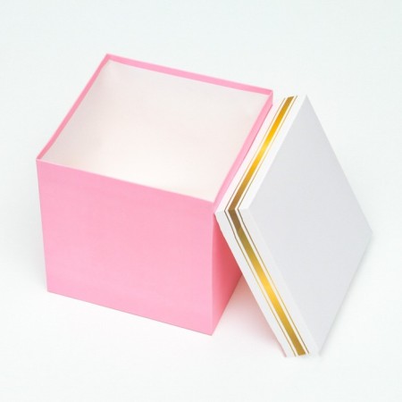 Self -charged pink box 15x15x15 cm-3