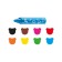 Loads wax 8 colors, Carioca "Baby", Super -furry, a large case facilitating the capture, for kids