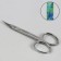 Scissors are manicure, for cuticles, bent, narrow, 9.5 cm, silver color, CS-12-S (CVD)