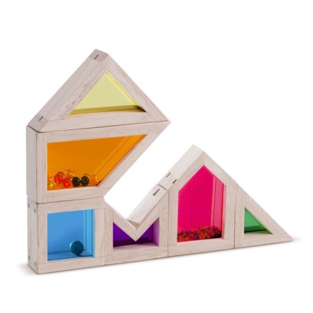Wooden toy Rainbow blocks "Color and Sound", with a sound effect