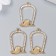 Decor for creativity Metal "Golden Bird and Cage" rhinestones 2.4x1.5 cm