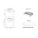 Sink My Space Coral 60 5209600, above the washing machine, with brackets, siphon, white