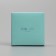 Gift box for jewelry double -sided, packaging, Tiffany, 7.5 x 7.5 x 3 cm