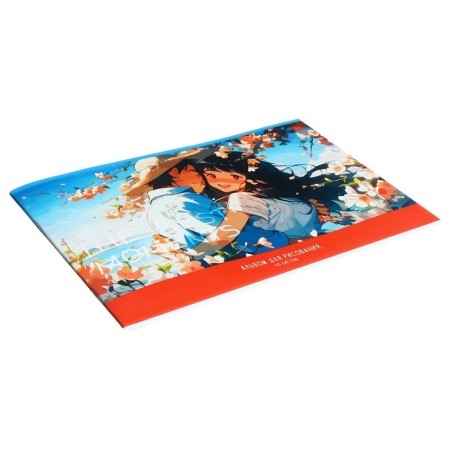 Album for drawing A4, 40 sheets on the clip "Anime", cardboard cover, offset block 100 g/m2, mix-5