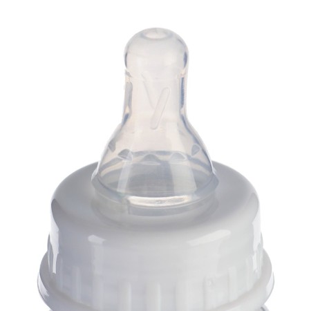 A bottle for feeding, a classic throat, 120 ml., From 0 months, glass, color mix-5
