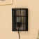 Lamp wall -mounted from the rattan "Bali" 1x120W, E27, 16x10x23 cm, brown