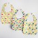 A set of bibs for feeding "Tasty History" waterproof on Velcro, 3 pcs.