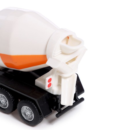 Metal truck "KAMAZ. Concrete mixer ", 1:54, inertial, white color-3
