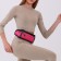 Lightning waist bag, 3 departments, pink color