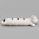 Soft toy "cat", 60 cm, gray color