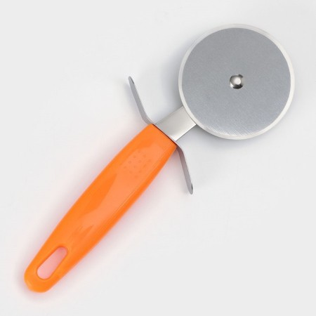 Knife for pizza and dough the orange, 19 cm, d = 6.7 cm, orange color-3