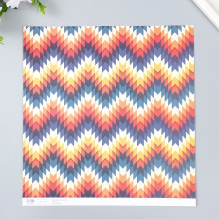 Scrapbooking "Zigzag" density 180 g 30.5x32 cm-3