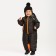 Combineson for children, black/orange color, height 98 cm