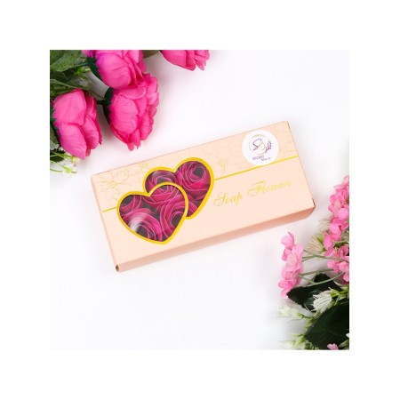 Soap roses, fuchsia, set of 10 pcs.-10