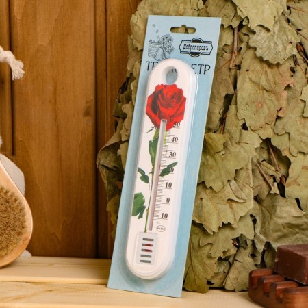 Plastic thermometer of the indoor "flower" in the blist (-10 +50), mix-5