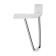 Furniture support Cappio OP06, h = 150mm, d = 8 mm.11*11, color chromium color