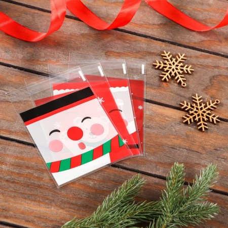 BOPP package with sticky tape, "Bear", 10*11+3cm mix