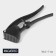 Magistro Alum Black garlic press with bones pusher, black color