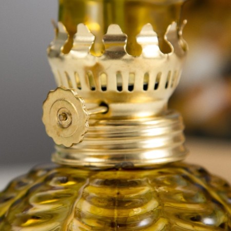 Kerosene lamp decorative "Gene" Transparent 8x8x18 cm Risalux-3