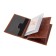 Covers for documents without fastening, genuine leather, brown color