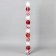 Set of balls plastic D-6 cm, 12 pcs "Agnet" stripes, red-white