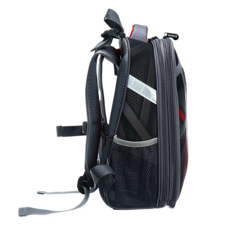 School backpack 38 x 30 x 16 cm, ergonomic back, Stavia "Hard", gray-3