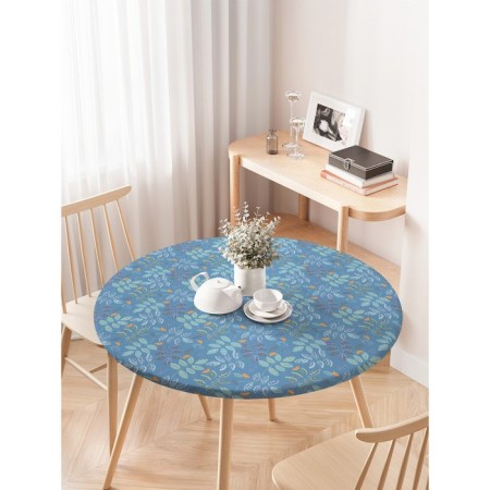Tables on the table "Nature", round, oxford, elastic band, size 120x120 cm, diameter 75-100 cm-2