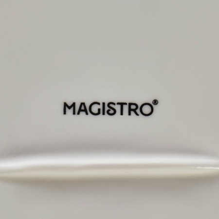 Porcelain plate square Magistro "Blanche. Flower ", 22.5 × 22.5 cm, white color-4