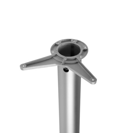 Support with lateral mount, 60x710 mm Matte chrome color-1