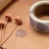 Stick transparent round color tape, mix, 2 x 2 cm, 300 pcs.