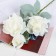 Artificial flowers "Rosa Terition" 12x60 cm, white