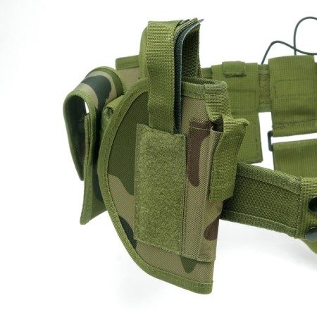Tactical belt "Storm Tactic", with covers for hunting supplies, camouflage-4