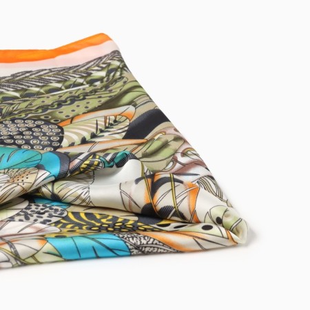 Women's scarf minku rr 70*70 cm, col. orange-1