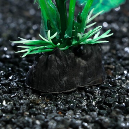 Artificial aquarium plant, 3 x 13 cm, green-2